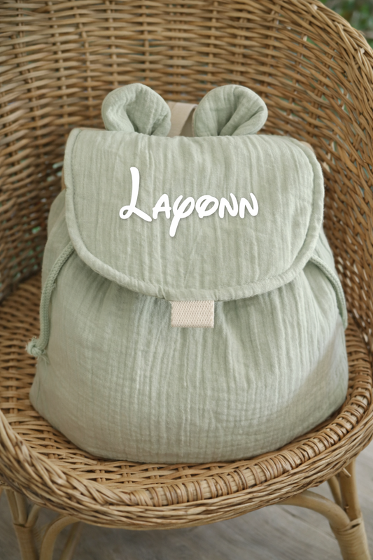 Précommande pour Avril | Sac gaze vert sauge