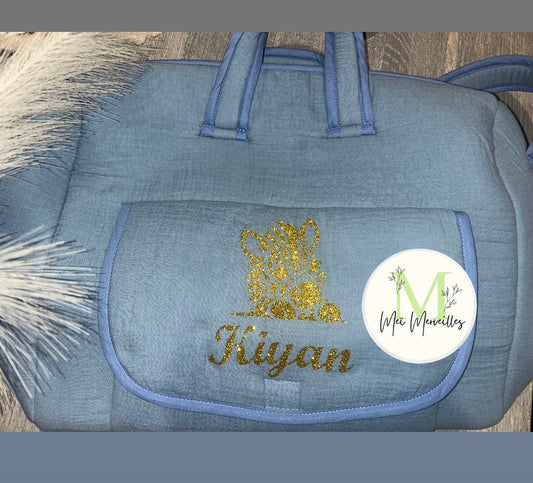 Sac à langer | Bleu foncé à personnaliser