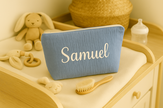 Trousse de toilette | Bleu Jean à personnaliser