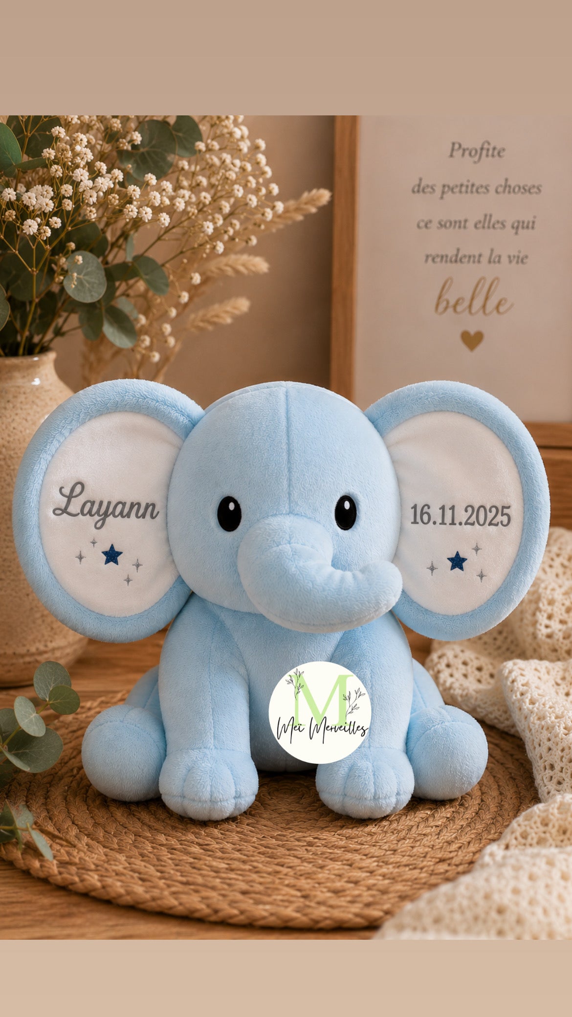 Éléphant 🐘 Bleu