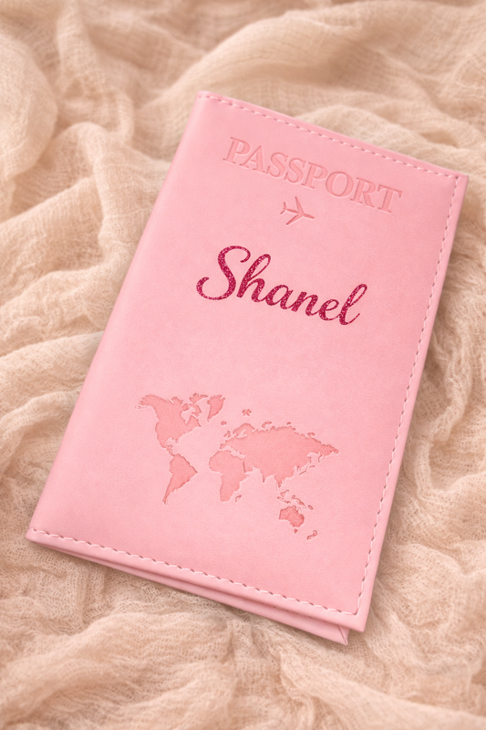 Protège passeport ✈️🌍 | Rose Claire (2)