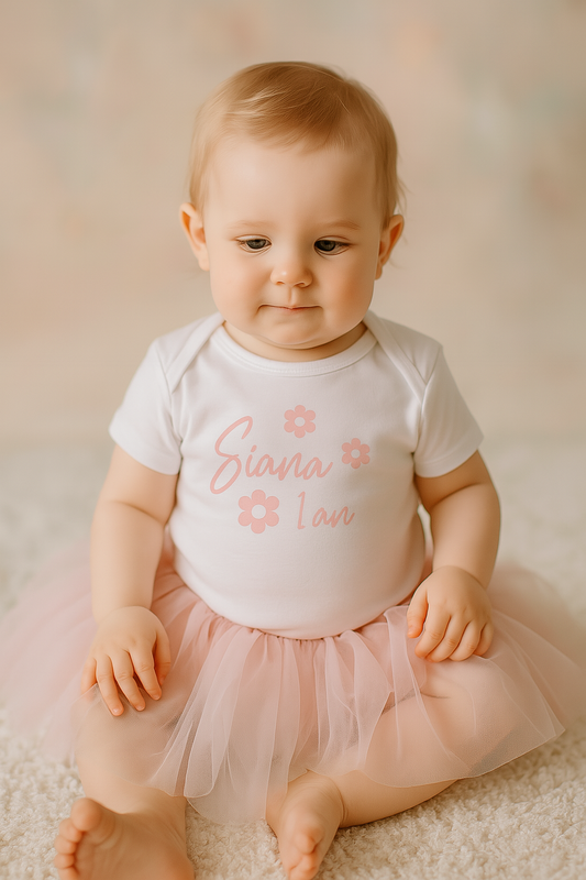 Body anniversaire |  Fleur