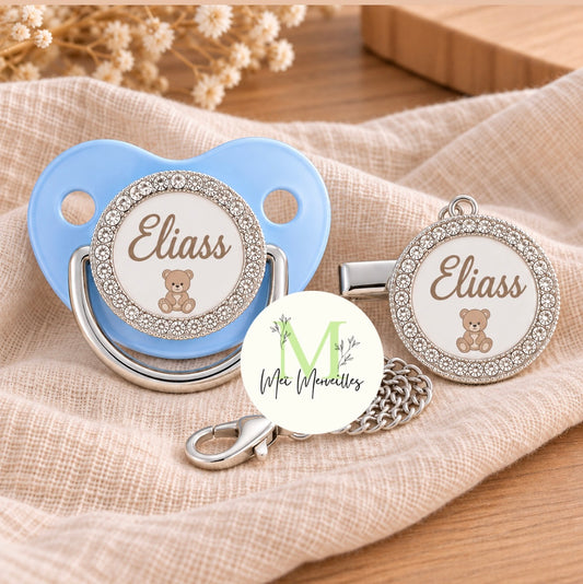 Précommande pour début novembre  |  Sucette & Attache bleu