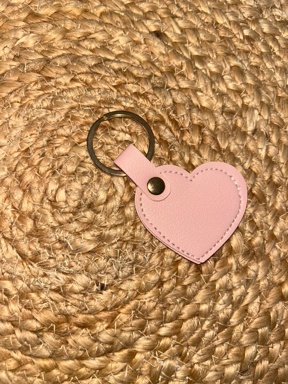 Porte clef cuir | forme coeur