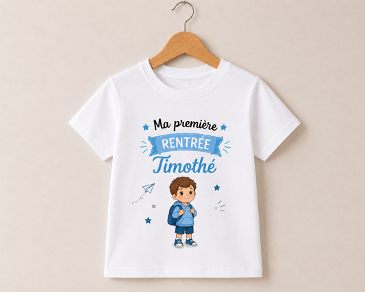 Tee shirt rentrée scolaire | Petit garçon