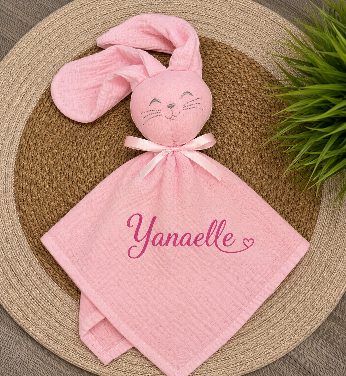 Doudou Gaze de Coton | Rose Claire