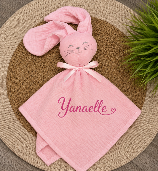Doudou Gaze de Coton | Rose Claire