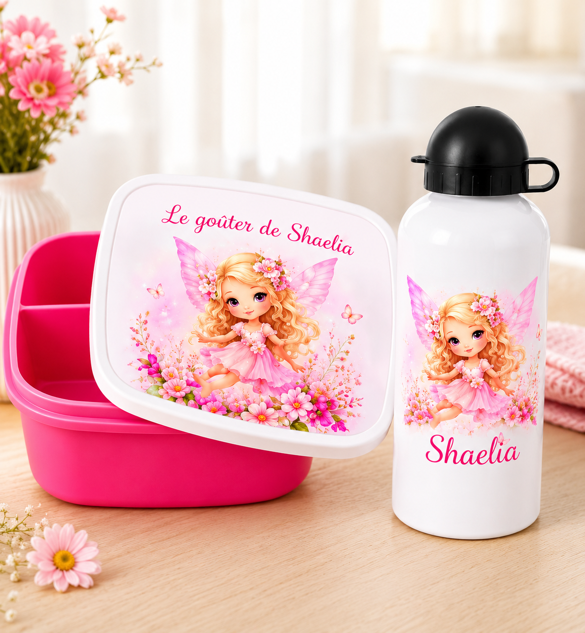 Gourde et/ou Boîte à goûter | Fée 🧚