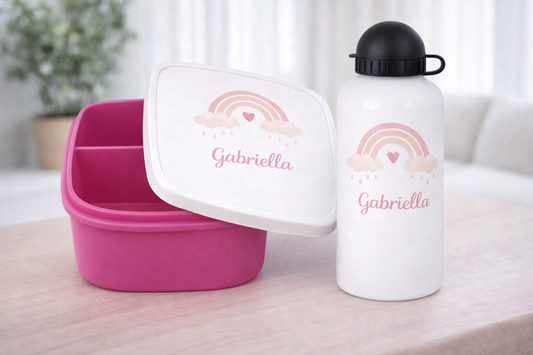 Gourde et/ou Boîte à goûter | Arc en Ciel 🌈