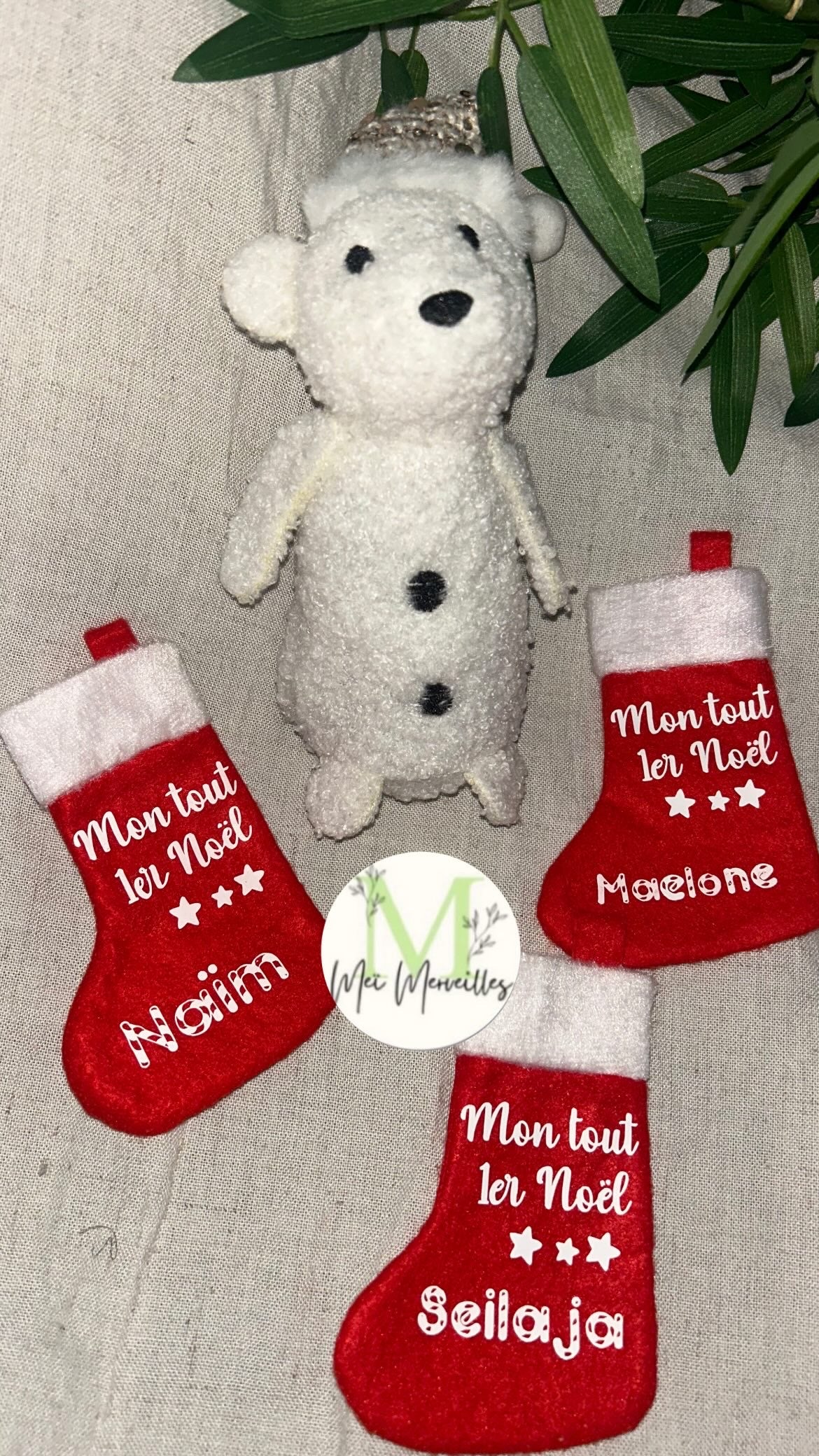 Mini chaussette 1er Noël 🎅