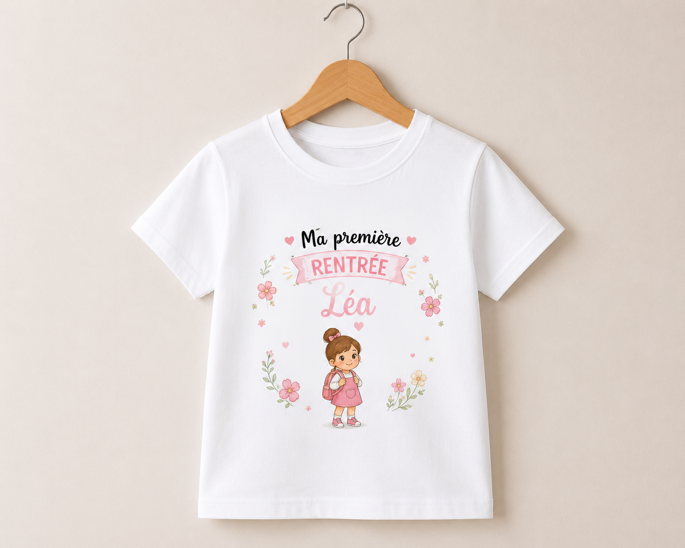 Tee shirt rentrée scolaire | Petite fille