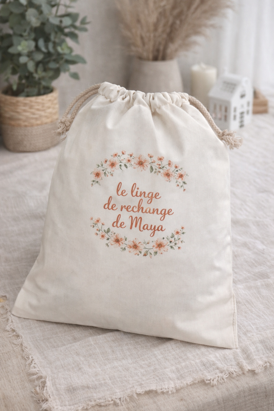 Pochon vêtement | Floral 🌸