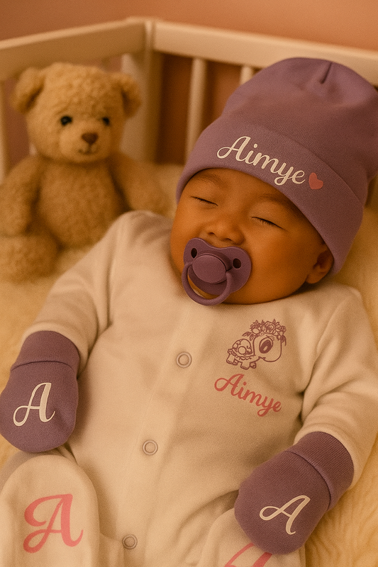 Tenue naissance | Tortue fleuri