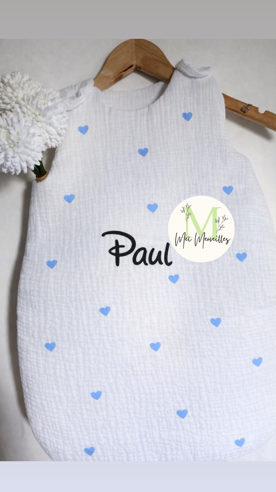 Gigoteuse Gaze | Plein de coeurs bleu