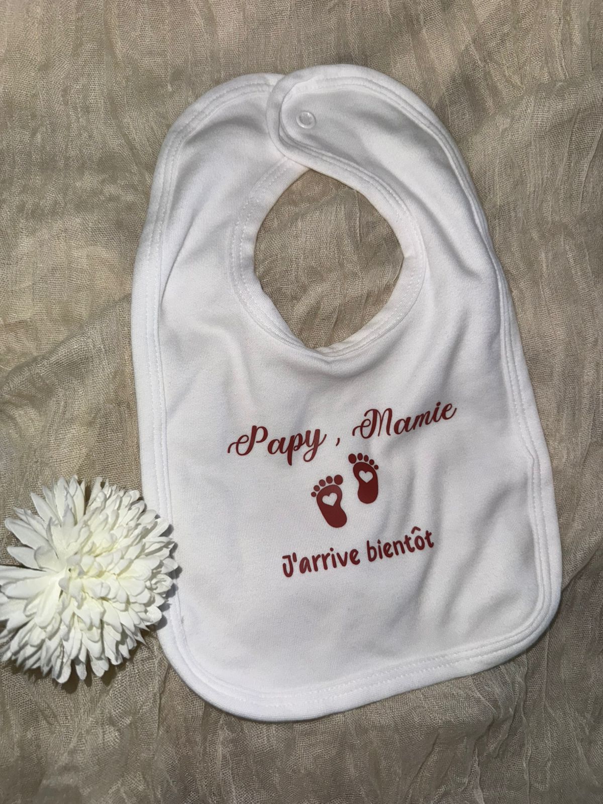 Dispo de suite | Bavoir papy mamie