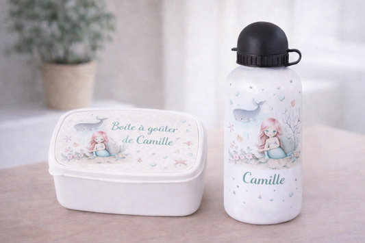 Gourde et/ou Boîte à goûter | Sirène 🧜‍♀️