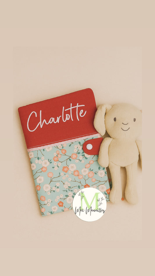 Protège carnet de santé | Floral à personnaliser (2)