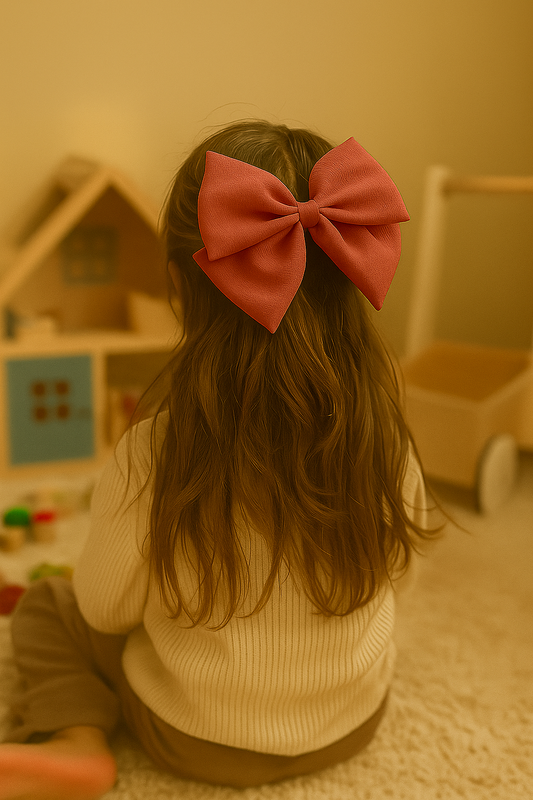 Gros noeud cheveux _ Rouge