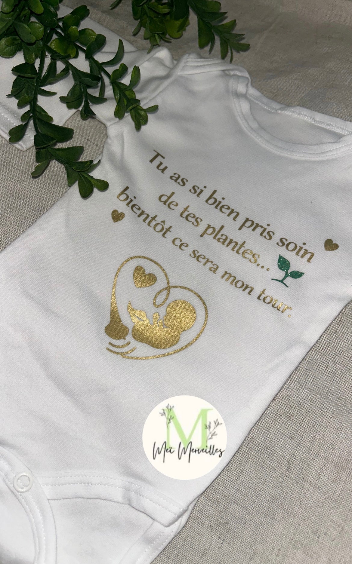 Body annonce grossesse | Mamie Jardinière