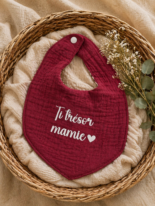 Dispo de suite | Bavoir trésor mamie