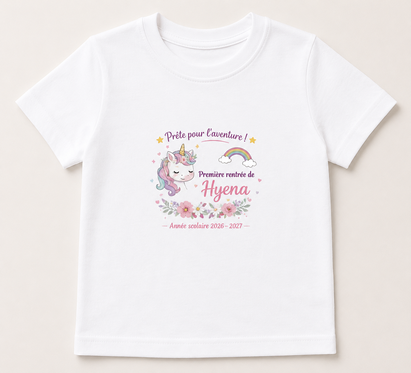 Tee shirt rentrée scolaire | Licorne