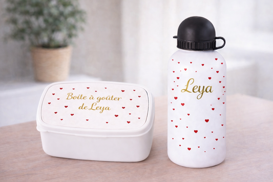 Gourde et/ou Boîte à goûter |   cœur ❤️