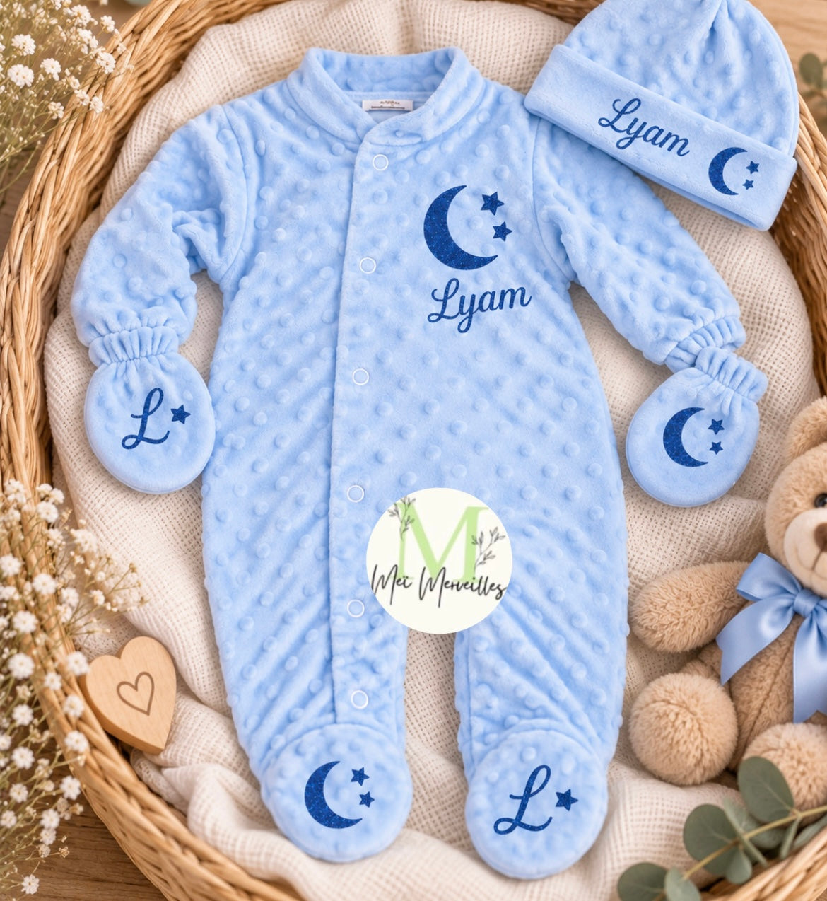 Tenue Minky | Lune étoile 🌟