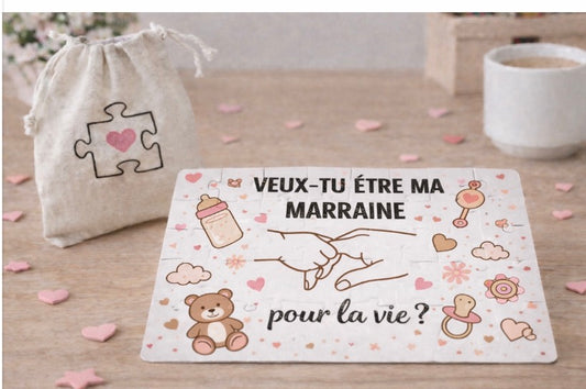 Puzzle marraine pour la vie