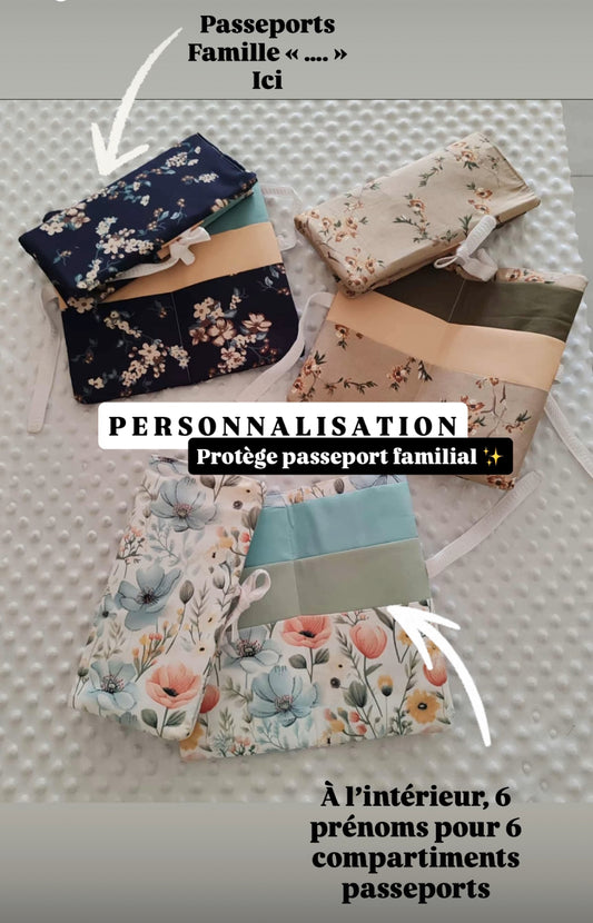 Pochette passeport familial