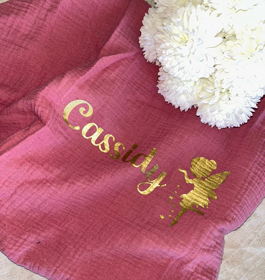 Lange Gaze de Coton | Framboise à personnaliser