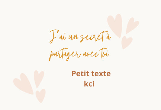 Carte à gratter | Petit secret
