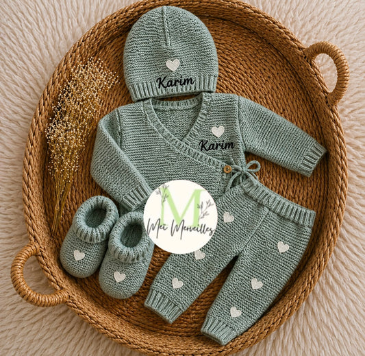 Précommande pour FIN JUIN 🤍 Tenue en maille VERT SAUGE