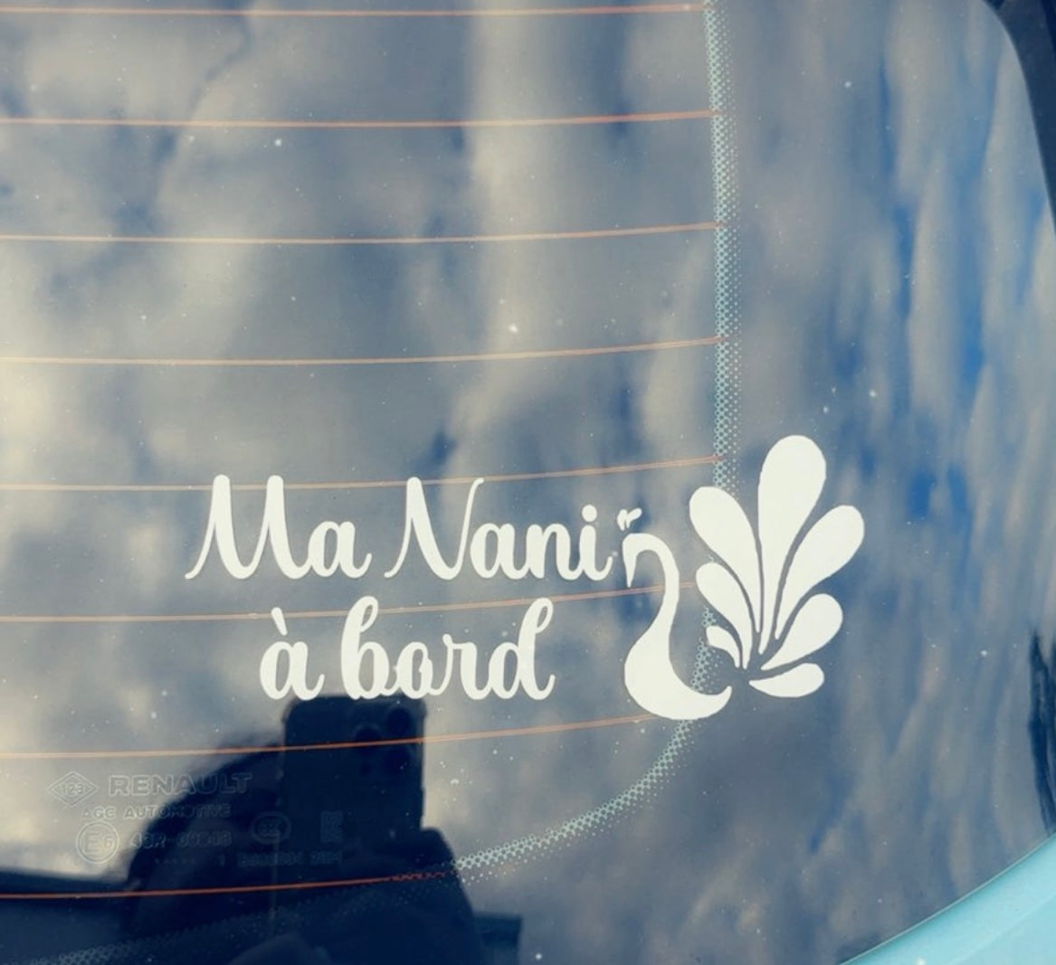 Stickers bebe à bord | Paon 🦚