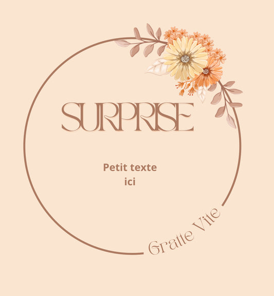 Carte à gratter |Rond de fleur
