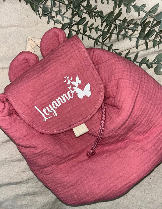 Sac gaze framboise