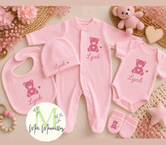 5 pcs| Oursonne rose