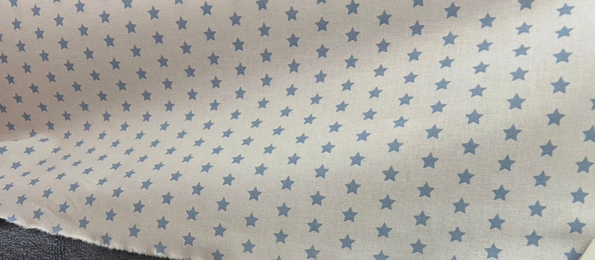 Drap picot + bavoir cantine | Étoiles ⭐️