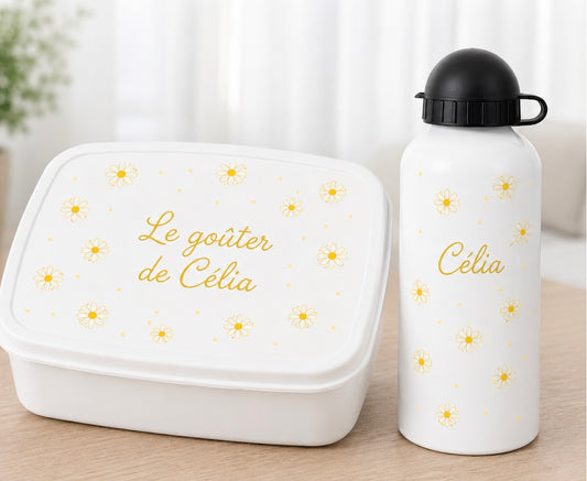 Gourde et/ou Boîte à goûter | Marguerite