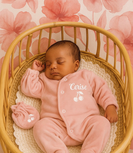VELOUR rose claire | Cerise