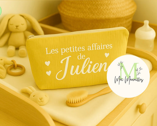 Trousse de toilette | Jaune à personnaliser