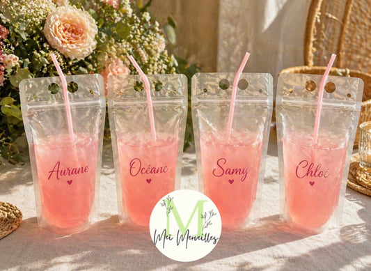 EVJF | Gourde transparente cocktail
