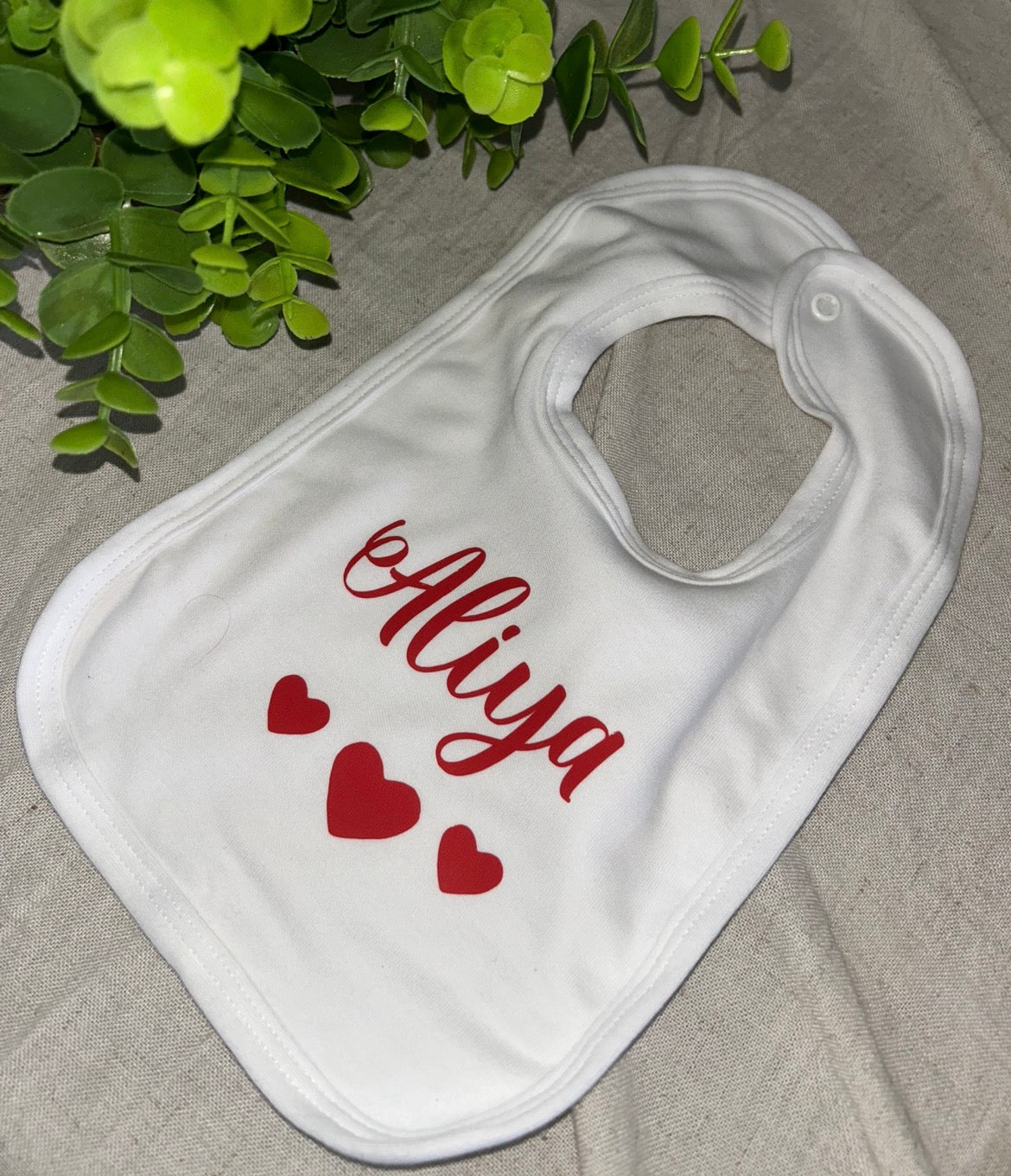 Bavoir  0-6 mois | Coeur