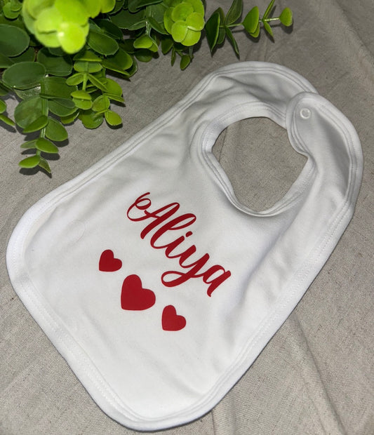 Bavoir  0-6 mois | Coeur