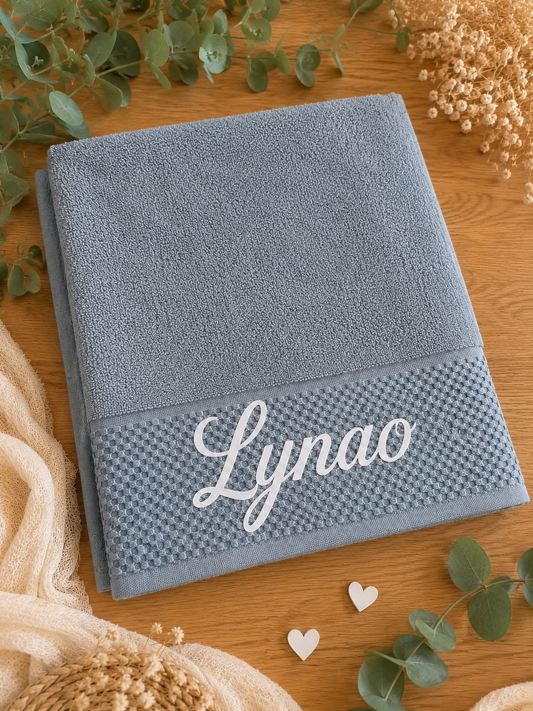 Serviette 50x30 cm | Bleu Gris