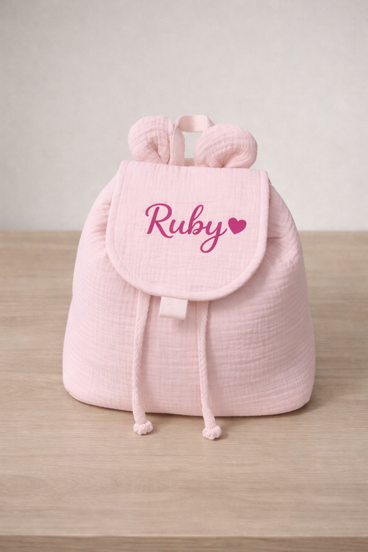 Précommande pour Avril | Sac gaze rose claire