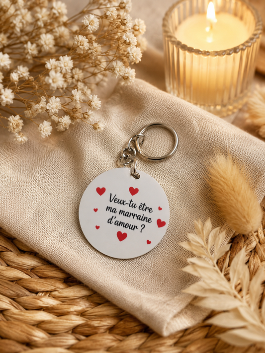Dispo de suite | Porte clef marraine