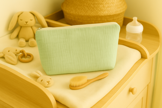 Trousse de toilette | Vert d’eau à personnaliser
