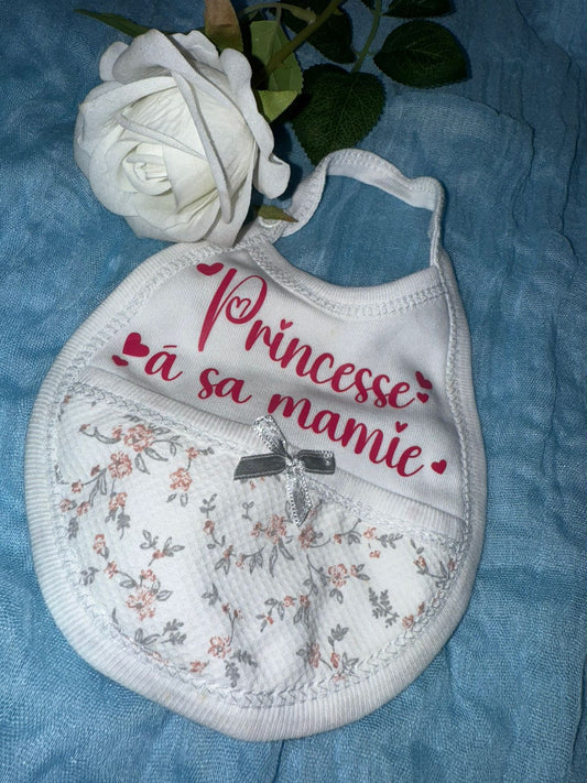 Dispo de suite | Bavoir princesse mamie