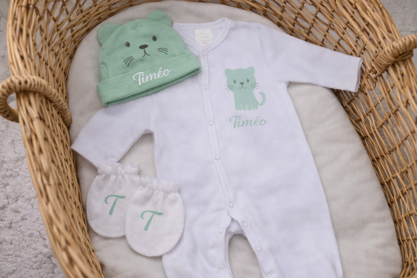 Tenue naissance coton | Chaton