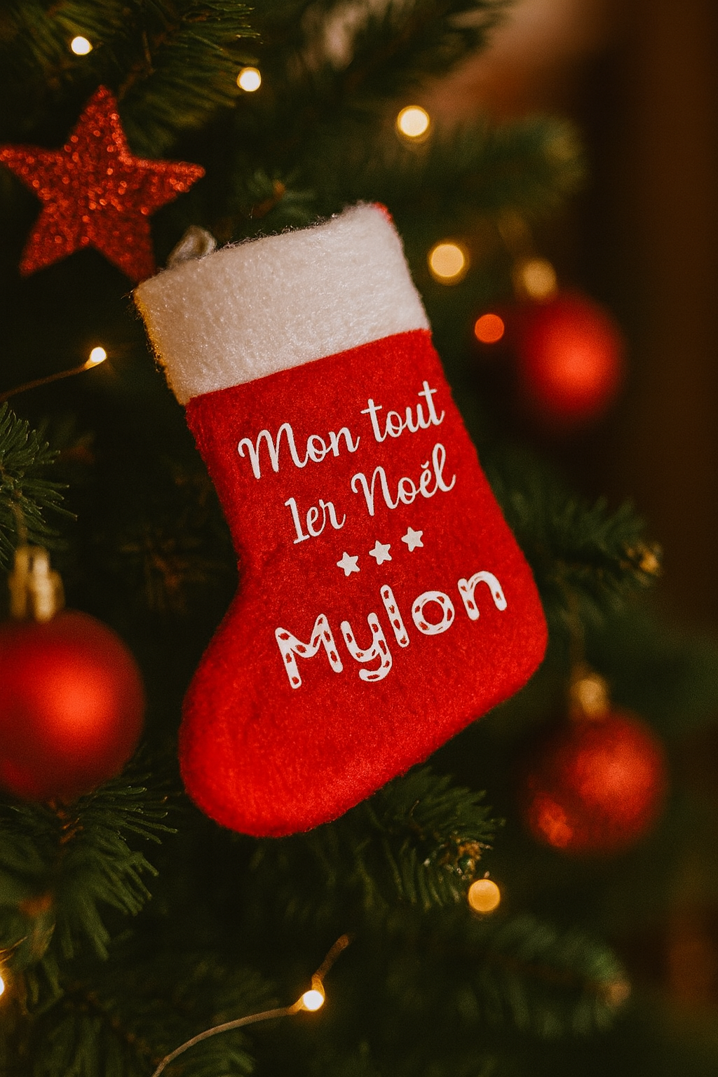 Mini chaussette 1er Noël 🎅